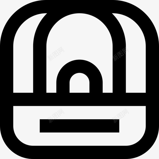 帽子草地网球3线状图标svg_新图网 https://ixintu.com 帽子 线状 网球 草地