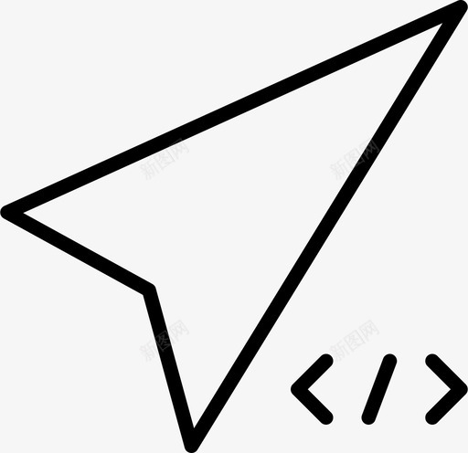 方向代码箭头指南针图标svg_新图网 https://ixintu.com 位置 导航薄 指南针 方向代码 程序 箭头