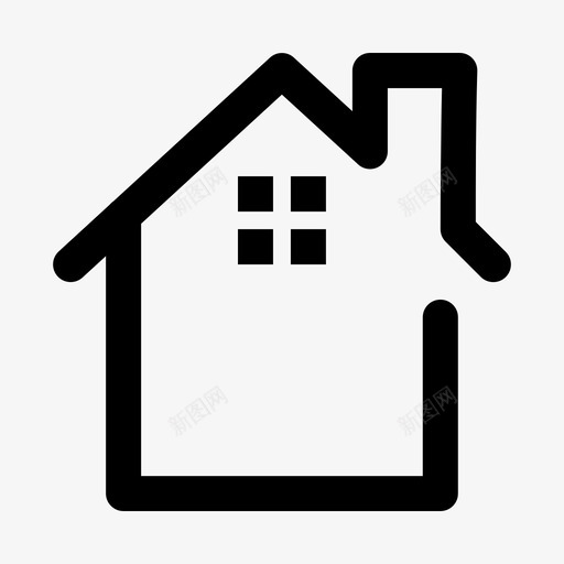 房屋地址建筑图标svg_新图网 https://ixintu.com 住宅 地址 家庭 建筑 房产 房屋 电话