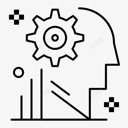 思想装备流程图标svg_新图网 https://ixintu.com 人才管理 思想 流程 用户 装备 设置