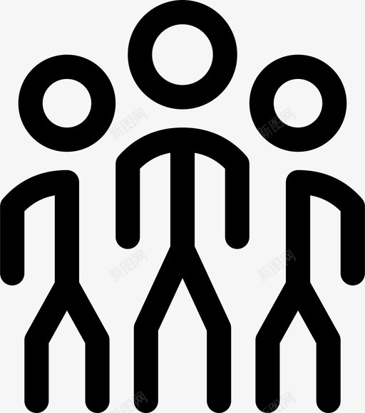 群体人群朋友图标svg_新图网 https://ixintu.com 亚洲人物 人类 人群 朋友 群体