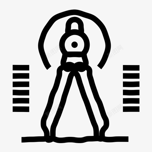 指南针画图几何图标svg_新图网 https://ixintu.com 几何 工具 指南针 画图 设计思维策略过程