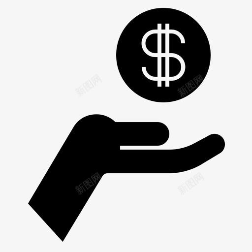 请求金钱银行现金图标svg_新图网 https://ixintu.com 现金 请求金钱 银行 银行字形