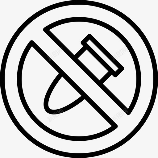 没有炸弹嬉皮士32直线型图标svg_新图网 https://ixintu.com 嬉皮士 没有 炸弹 直线 线型