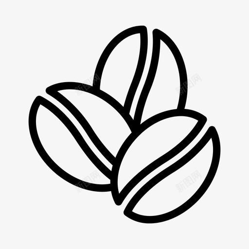 咖啡豆浓缩咖啡浓咖啡图标svg_新图网 https://ixintu.com 咖啡 咖啡豆 浓缩 系列