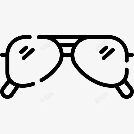 太阳镜暑假36线性图标svg_新图网 https://ixintu.com 太阳镜 暑假 线性