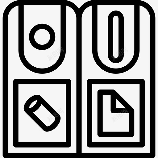 Bin生态学186线性图标svg_新图网 https://ixintu.com Bin 生态学 线性