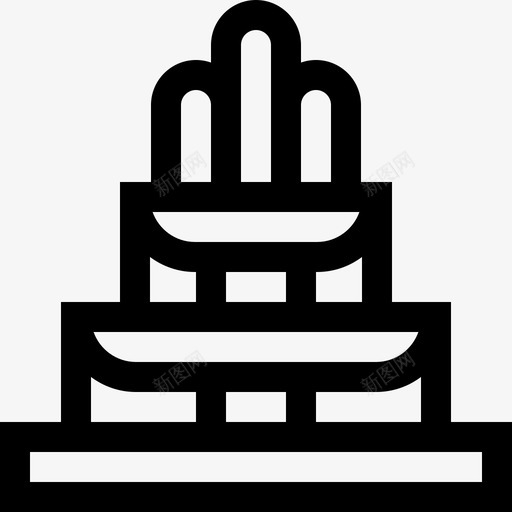 喷泉城市公园18线性图标svg_新图网 https://ixintu.com 喷泉 城市公园18 线性