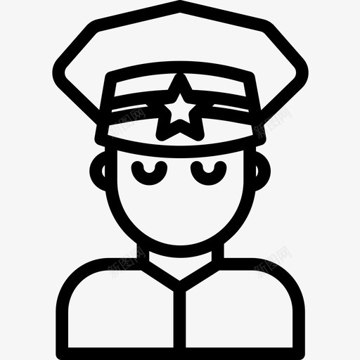 警察法律与犯罪直系图标svg_新图网 https://ixintu.com 法律与犯罪 直系 警察