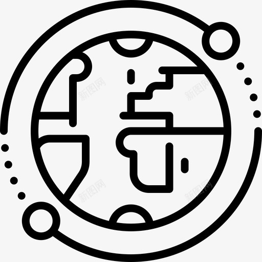 卫星位置74直线图标svg_新图网 https://ixintu.com 位置 卫星 直线