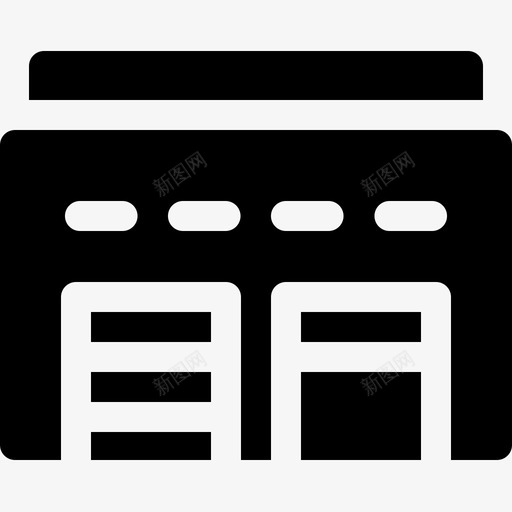 仓库城市9号楼已填充图标svg_新图网 https://ixintu.com 仓库 城市9号楼 已填充