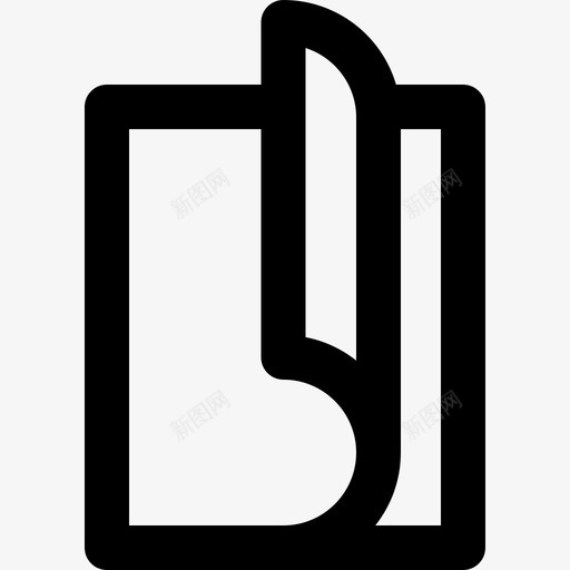 杂志新闻和杂志11线性图标svg_新图网 https://ixintu.com 新闻和杂志11 杂志 线性