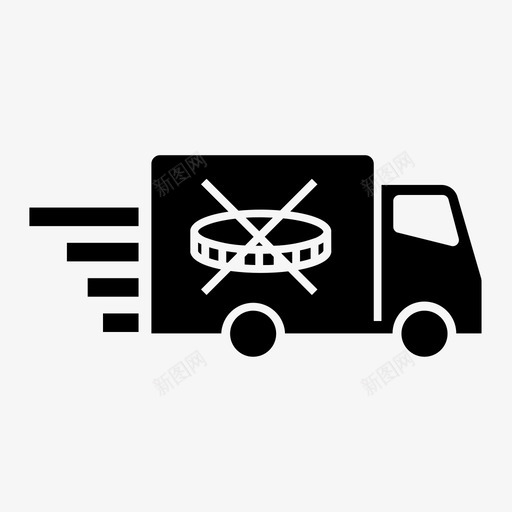 免费速递硬币划线图标svg_新图网 https://ixintu.com 不收 免费 划线 快递 收费 硬币 速递 额外