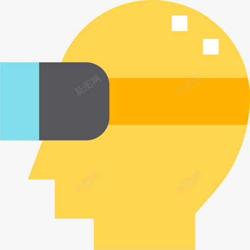 Ar眼镜运动和游戏1扁平图标svg_新图网 https://ixintu.com Ar眼镜 扁平 运动和游戏1