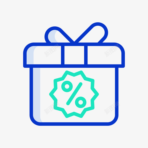 礼品广告11轮廓颜色图标svg_新图网 https://ixintu.com 广告11 礼品 轮廓颜色