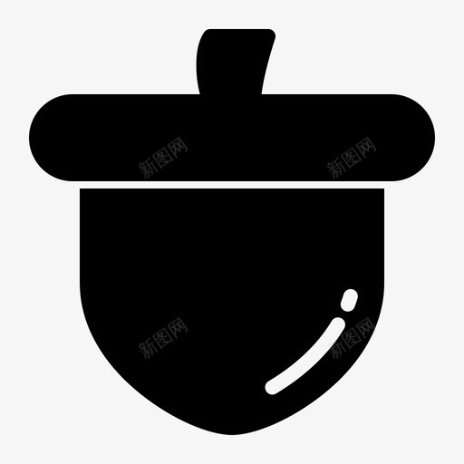 坚果过敏原饮食图标svg_新图网 https://ixintu.com 固体 坚果 有机 素食 蔬菜 过敏原 饮食