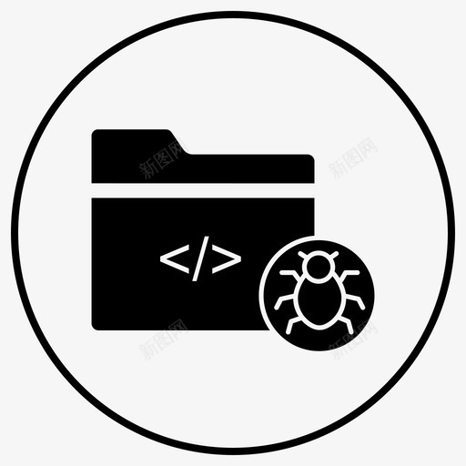 文件夹错误黑客病毒图标svg_新图网 https://ixintu.com 填充 文件夹 病毒 计算机 错误 黑客