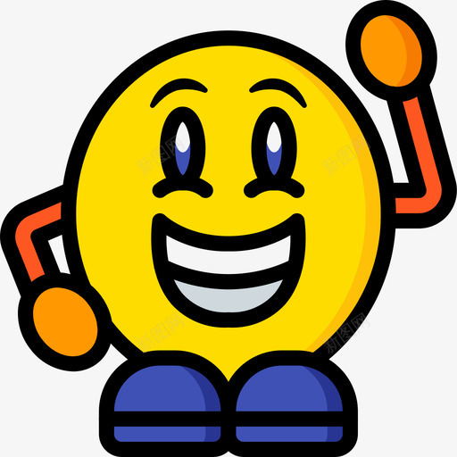 咧嘴笑表情人4线性颜色图标svg_新图网 https://ixintu.com 咧嘴笑 线性颜色 表情人4