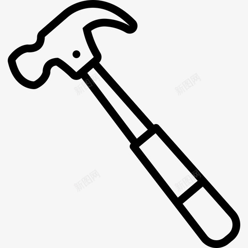 锤子摧毁敲打图标svg_新图网 https://ixintu.com 摧毁 敲打 粉碎 重击 锤子