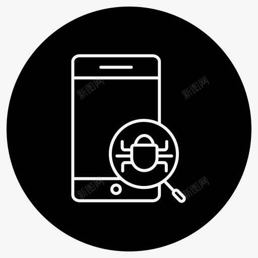 手机搜索引擎漏洞移动病毒移动代码图标svg_新图网 https://ixintu.com 代码 手机 搜索引擎 漏洞 病毒 移动