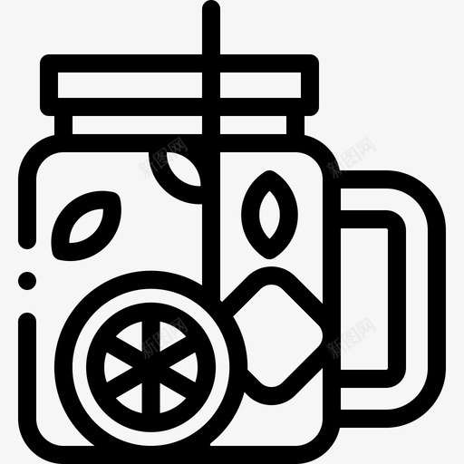 莫吉托夏季食品和饮料3线性图标svg_新图网 https://ixintu.com 夏季 线性 莫吉 食品 饮料