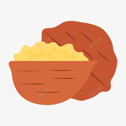 坚果食品和饮料29无糖图标svg_新图网 https://ixintu.com 坚果 无糖 食品 饮料