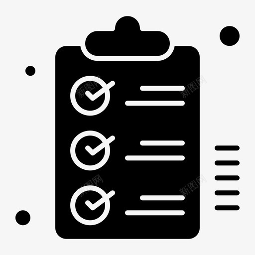 搜索引擎优化营销检查表图标svg_新图网 https://ixintu.com 搜索引擎优化营销检查表