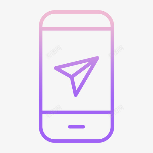 移动导航28轮廓渐变图标svg_新图网 https://ixintu.com 导航28 移动 轮廓渐变