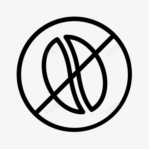 没有咖啡因没有咖啡咖啡系列图标svg_新图网 https://ixintu.com 咖啡 咖啡因 没有 系列