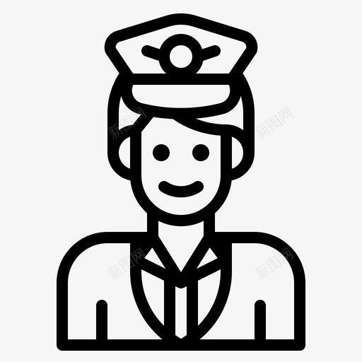 机长机组人员头像图标svg_新图网 https://ixintu.com captain 头像 帽子 机组人员 机长 标志 飞机 飞行员