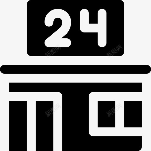 超市城市生活34已满图标svg_新图网 https://ixintu.com 城市生活 已满 超市