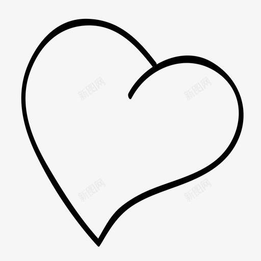 心画爱图标svg_新图网 https://ixintu.com 情人节