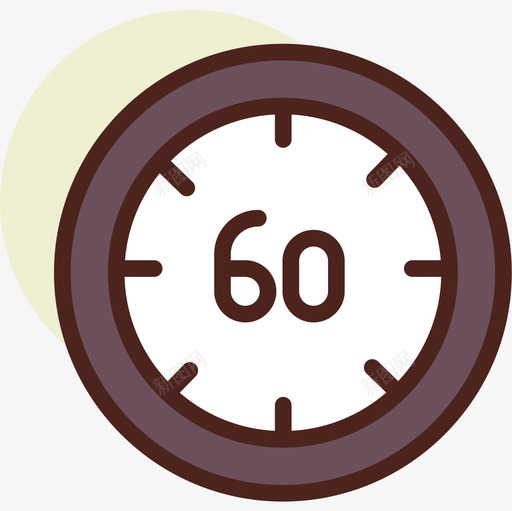 60分钟时间62线性颜色图标svg_新图网 https://ixintu.com 60分钟 时间 线性 颜色
