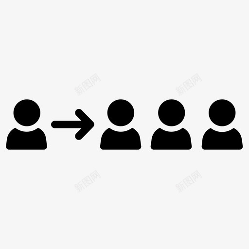 加入集合分组图标svg_新图网 https://ixintu.com 分组 加入 新成员 邀请 集合