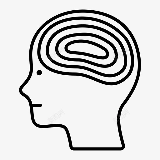 心理健康脑障碍图标svg_新图网 https://ixintu.com 心理健康 概述 精神分裂症 精神病 精神障碍 障碍