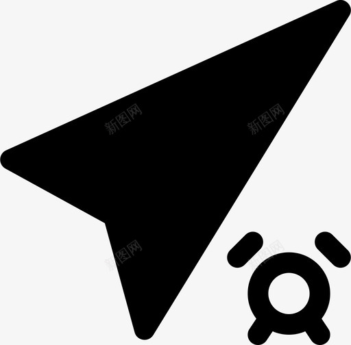 方向警报箭头罗盘图标svg_新图网 https://ixintu.com 位置 填充 导航 方向 箭头 罗盘 警报 计时器