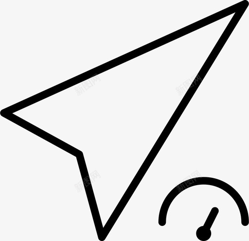 方向速度箭头指南针图标svg_新图网 https://ixintu.com 位置 导航 性能 指南针 方向 箭头 速度