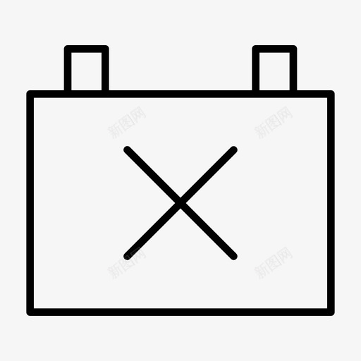 日历取消议程事件图标svg_新图网 https://ixintu.com 事件 假日 取消 大纲 日历 日程 电影院 议程