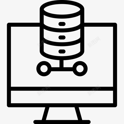 监视器网络主机31线性图标svg_新图网 https://ixintu.com 主机 监视器 线性 网络