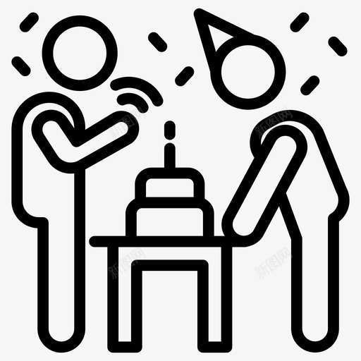 生日庆祝蛋糕仪式图标svg_新图网 https://ixintu.com 仪式 出生 图标 庆祝 生日 聚会 蛋糕