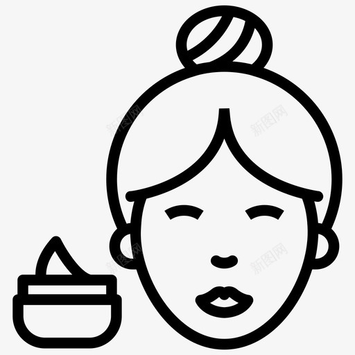 沙龙剥皮沙龙削皮面膜图标svg_新图网 https://ixintu.com 剥离面膜 沙龙削皮 沙龙剥皮 沙龙服务 美容沙龙系列矢量图标 面膜