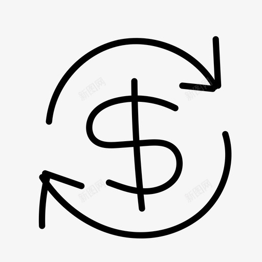 货币流通现金返还收益图标svg_新图网 https://ixintu.com 付款 手工 提款 收益 现金 货币流通 返还