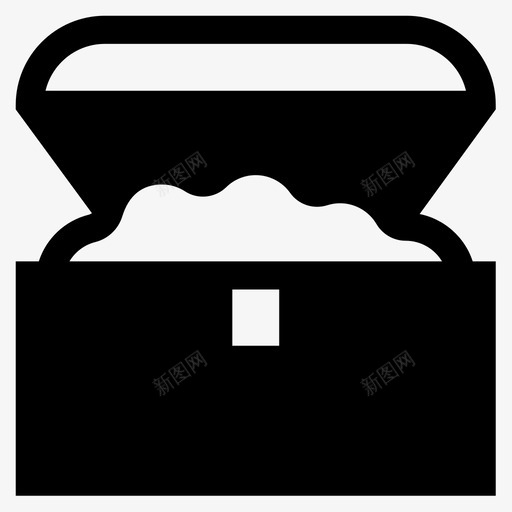 胸部书呆子26填充物图标svg_新图网 https://ixintu.com 书呆子26 填充物 胸部