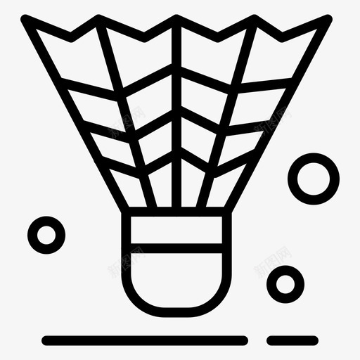 羽毛球公鸡梭子图标svg_新图网 https://ixintu.com 公鸡 梭子 游戏 羽毛球 运动