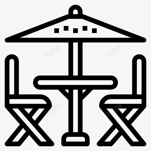 露台火车站7直线图标svg_新图网 https://ixintu.com 火车站 直线 露台
