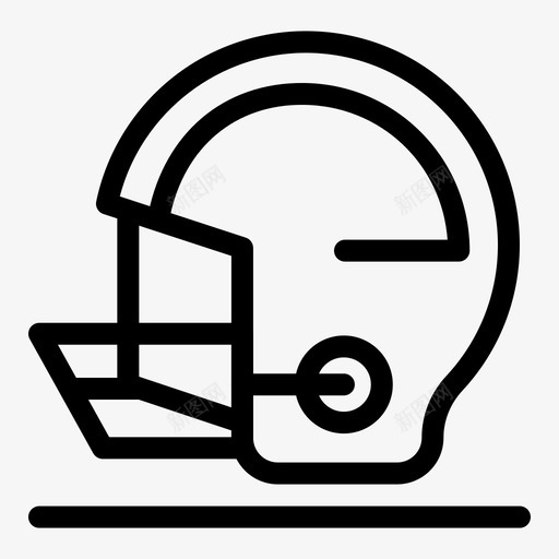 头盔棒球安全图标svg_新图网 https://ixintu.com 头盔 安全 棒球 游戏 运动