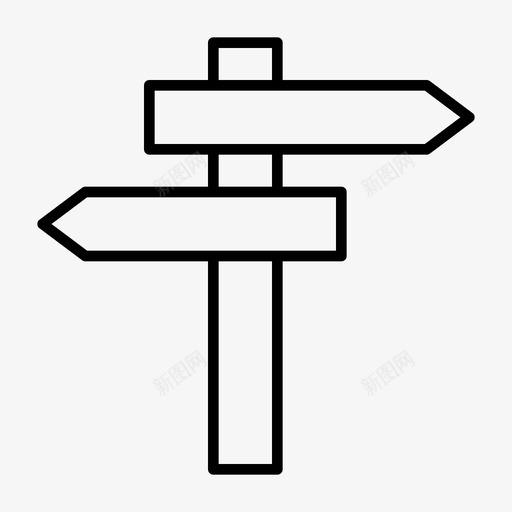 方向箭头选择图标svg_新图网 https://ixintu.com 假日1 方向 箭头 路标 路线 选择