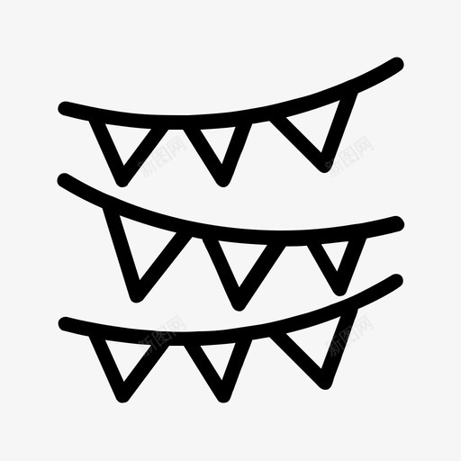 生日装饰派对三角图标svg_新图网 https://ixintu.com 三角 派对 生日 装饰