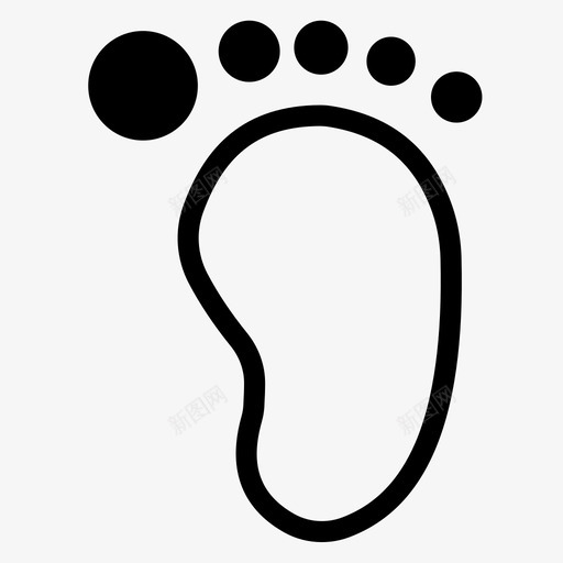 脚丫svg_新图网 https://ixintu.com 脚丫
