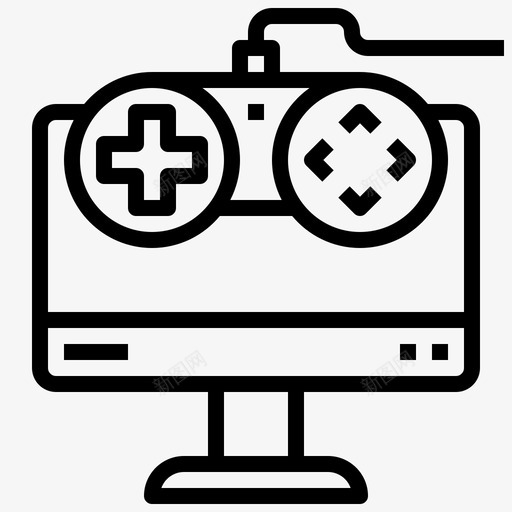 游戏板自由时间20线性图标svg_新图网 https://ixintu.com 时间 游戏 线性 自由